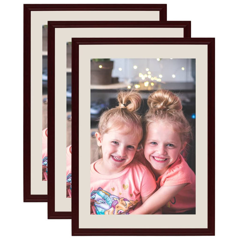 Load image into Gallery viewer, VidaXL Fotolijsten 3 st voor wand of tafel 59,4x84 cm donkerrood
