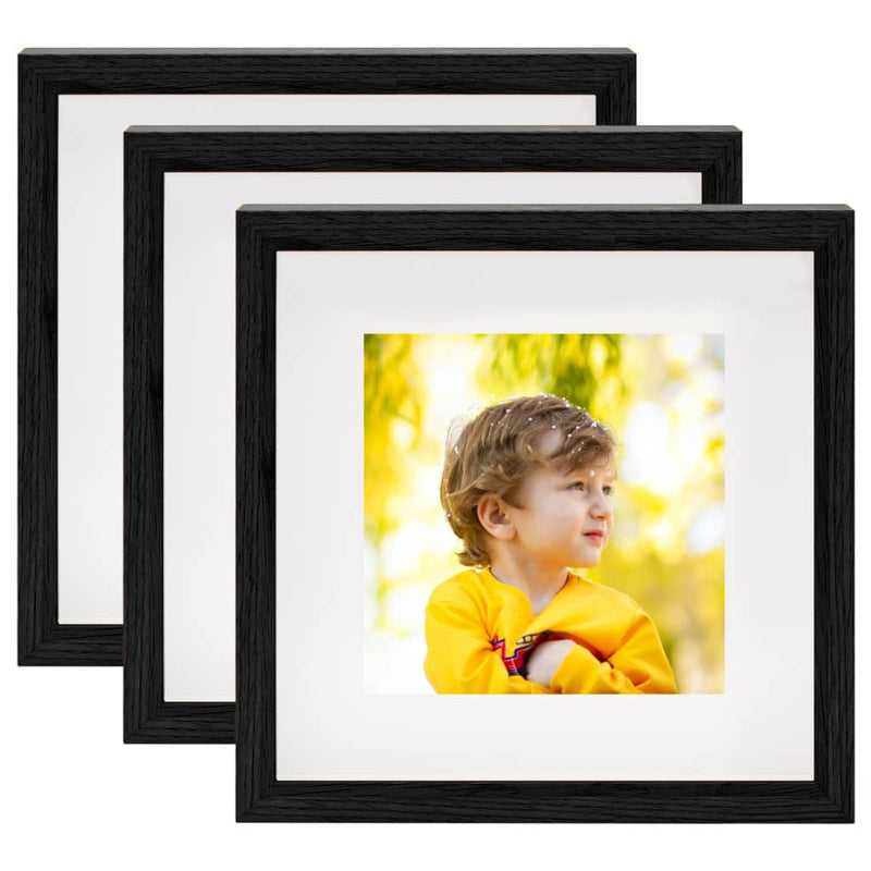 Load image into Gallery viewer, Vidaxl fotolijsten 3 st voor 13x13 cm foto 3d 23x23 cm zwart
