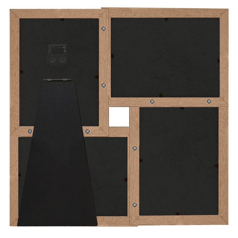 Load image into Gallery viewer, Vidaxl fotolijst voor 4x(13x18 cm) foto mdf lichtbruin
