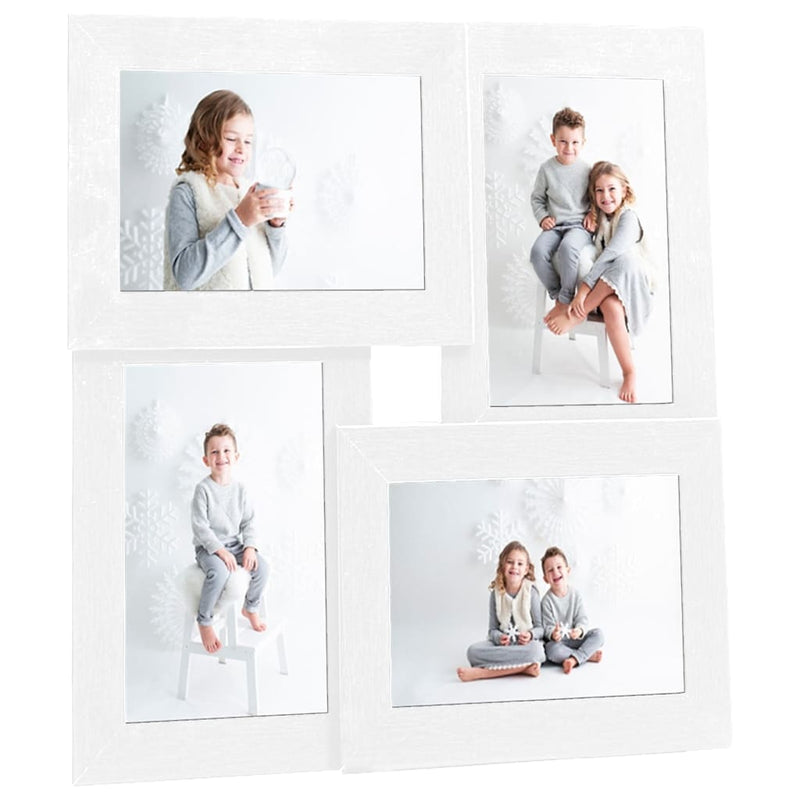 Load image into Gallery viewer, Vidaxl fotolijst voor 4x(10x15 cm) foto mdf wit
