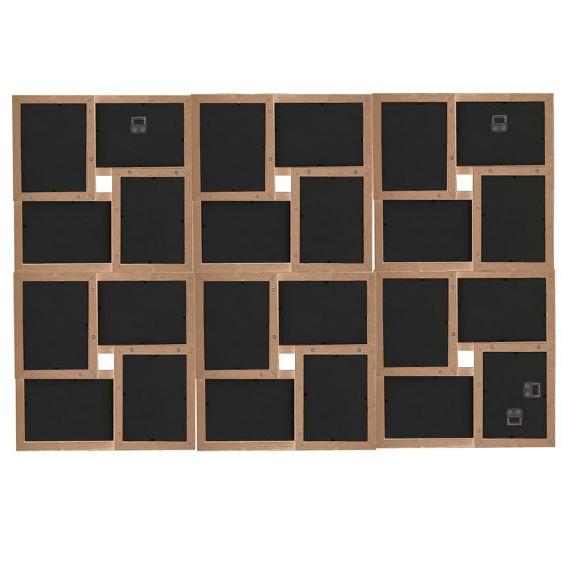 Load image into Gallery viewer, Vidaxl fotolijst voor 24x(10x15 cm) foto mdf lichtbruin
