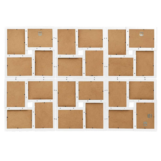 Vidaxl fotolijst voor 24x(13x18 cm) foto mdf wit