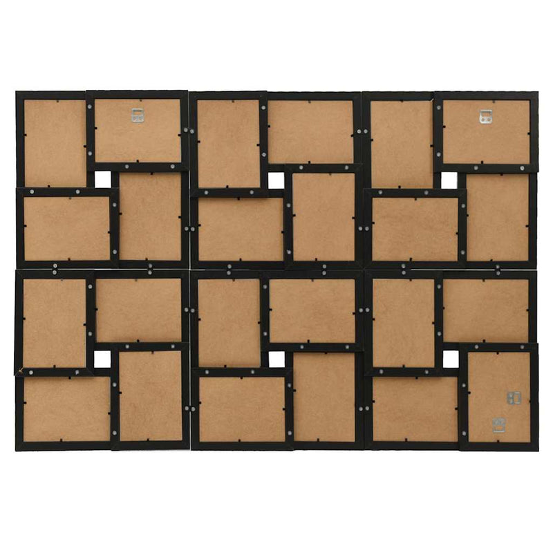 Chargez l'image dans la visionneuse de la galerie, Vidaxl fotolijst voor 24x(10x15 cm) foto mdf zwart
