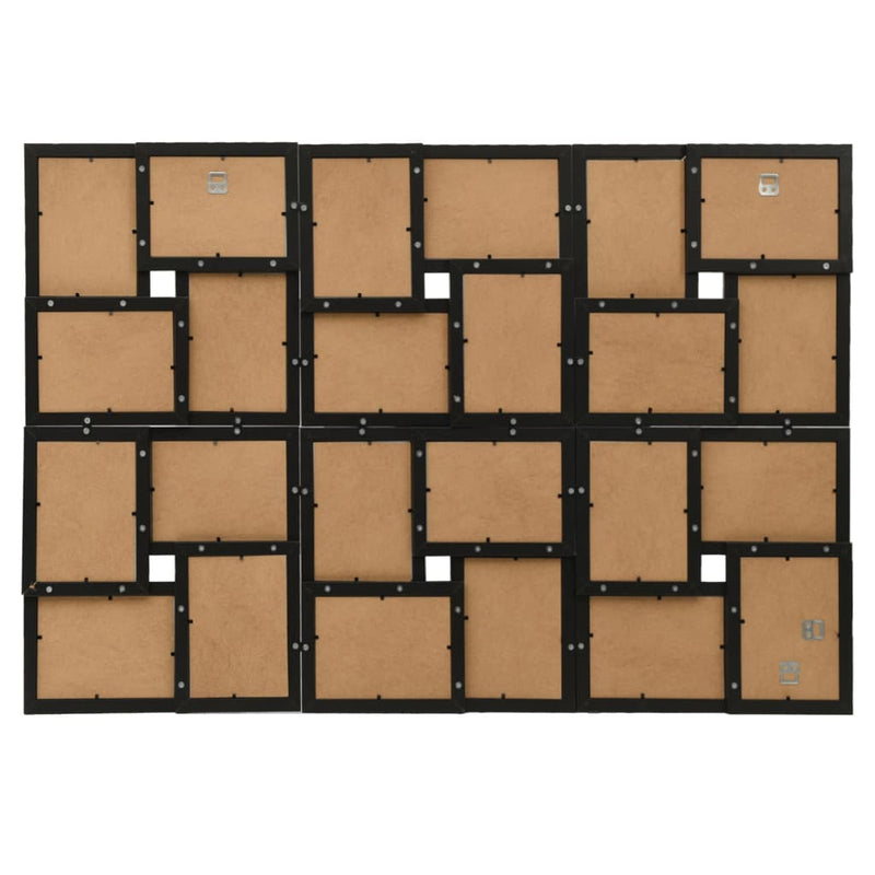 Load image into Gallery viewer, Vidaxl fotolijst voor 24x(10x15 cm) foto mdf zwart
