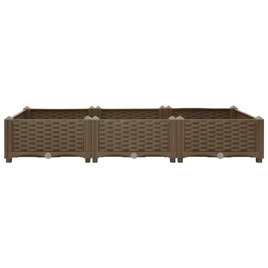 Vidaxl plantenbak verhoogd 120x40x23 cm polypropyleen