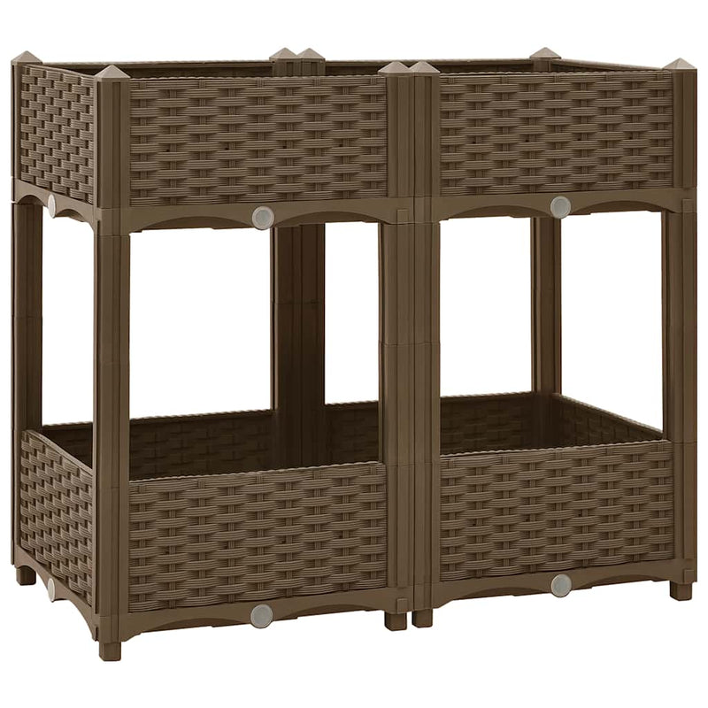 Load image into Gallery viewer, Vidaxl plantenbak verhoogd 80x40x71 cm polypropyleen
