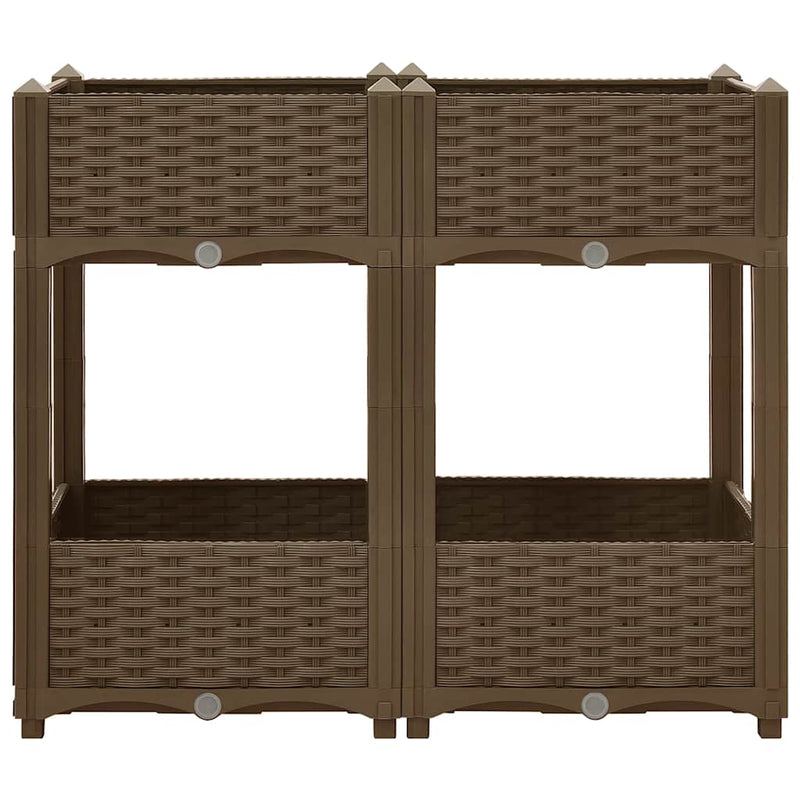 Load image into Gallery viewer, Vidaxl plantenbak verhoogd 80x40x71 cm polypropyleen
