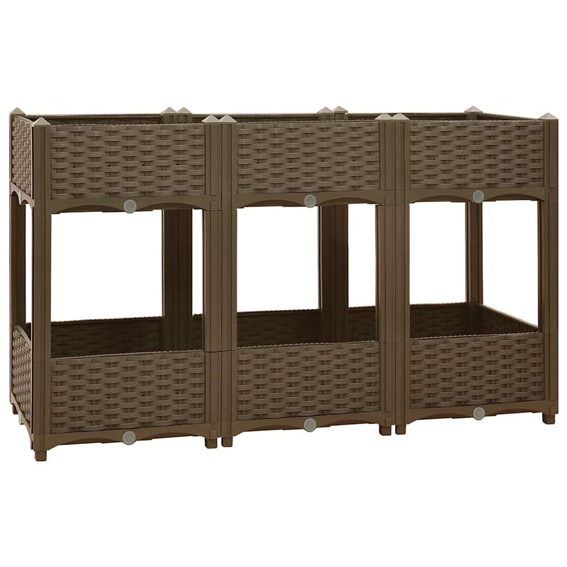 Load image into Gallery viewer, Vidaxl plantenbak verhoogd 120x40x71 cm polypropyleen
