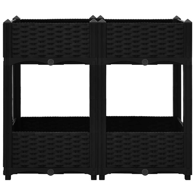 Load image into Gallery viewer, Vidaxl plantenbak verhoogd 80x40x71 cm polypropyleen
