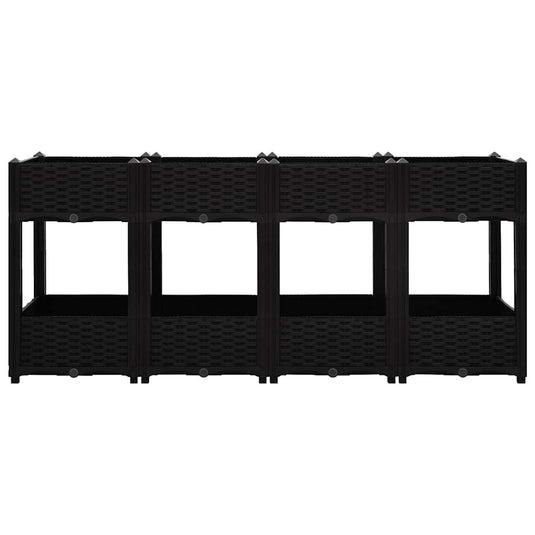 Vidaxl plantenbak verhoogd 160x40x71 cm polypropyleen