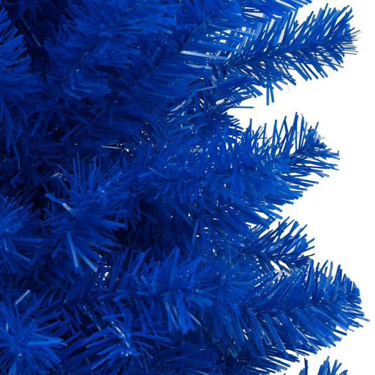 VidaXL Kunstkerstboom met verlichting en kerstballen 240 cm PVC blauw