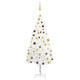 Vidaxl kunstkerstboom met verlichting en kerstballen 180 cm wit