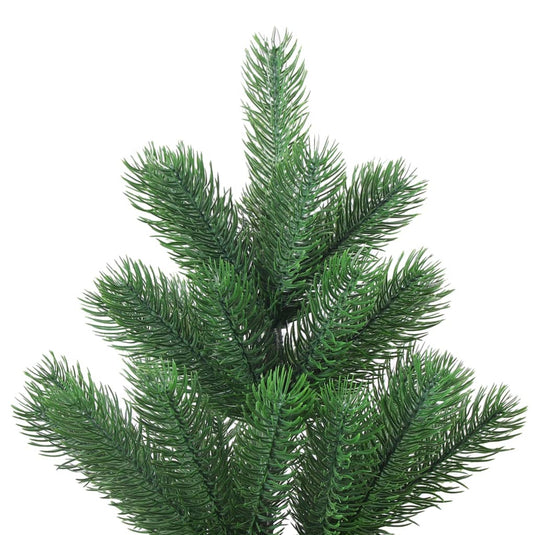 VidaXL Kunstkerstboom Nordmann met LED's en kerstballen 240 cm groen