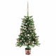 Vidaxl kunstkerstboom met verlichting en kerstballen 65 cm groen