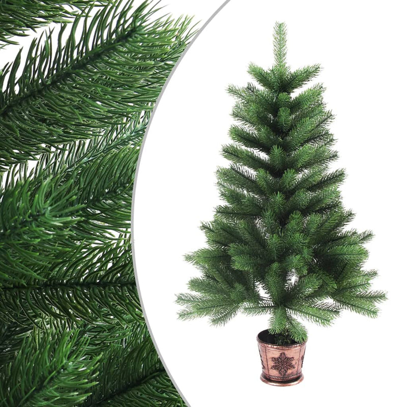 Afbeelding laden in galerijviewer, Vidaxl kunstkerstboom met verlichting en kerstballen 65 cm groen
