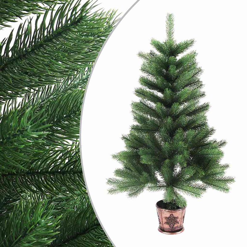 Chargez l'image dans la visionneuse de la galerie, Vidaxl kunstkerstboom met verlichting en kerstballen 65 cm groen
