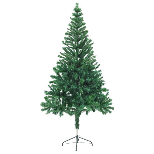 Vidaxl kunstkerstboom met verlichting en kerstballen 380 takken 150 cm