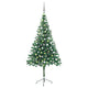 Vidaxl kunstkerstboom met verlichting en kerstballen 546 takken 180 cm