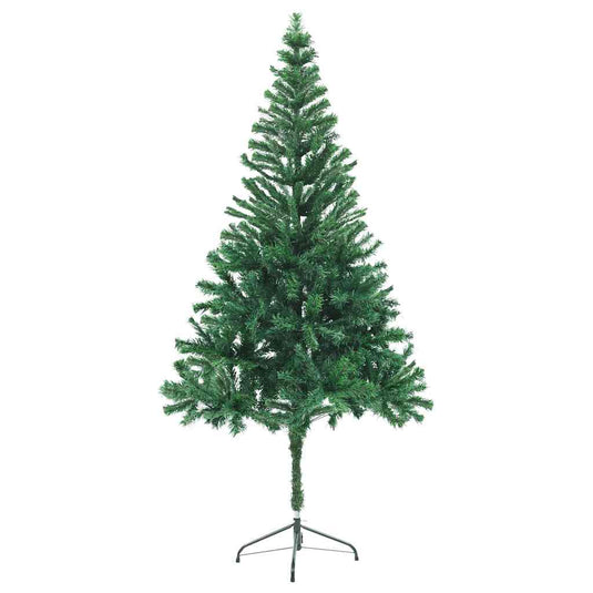 Vidaxl kunstkerstboom met verlichting en kerstballen 546 takken 180 cm