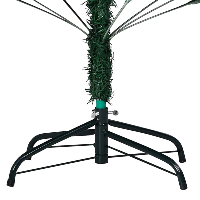 Load image into Gallery viewer, Vidaxl kunstkerstboom met verlichting en kerstballen 180 cm pvc groen
