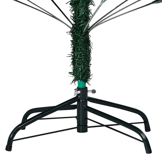 Vidaxl kunstkerstboom met verlichting en kerstballen 180 cm pvc groen