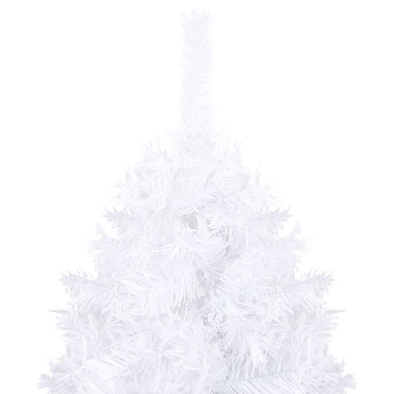 Load image into Gallery viewer, Vidaxl kunstkerstboom met verlichting en kerstballen 120 cm pvc wit
