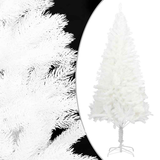 Vidaxl kunstkerstboom met verlichting en kerstballen 120 cm wit