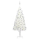 Vidaxl kunstkerstboom met verlichting en kerstballen 240 cm wit
