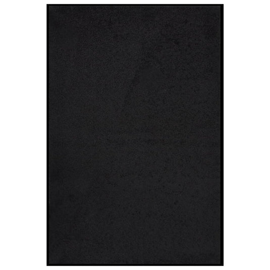 Vidaxl deurmat 80x120 cm zwart