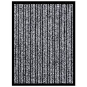 Vidaxl deurmat 40x60 cm gestreept grijs
