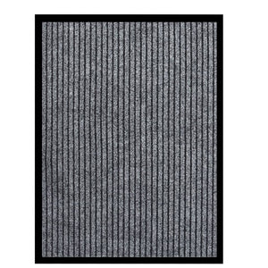 Vidaxl deurmat 60x80 cm gestreept grijs