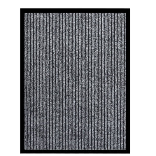 Vidaxl deurmat 60x80 cm gestreept grijs