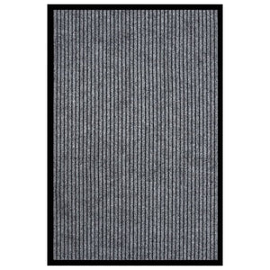 Vidaxl deurmat 80x120 cm gestreept grijs