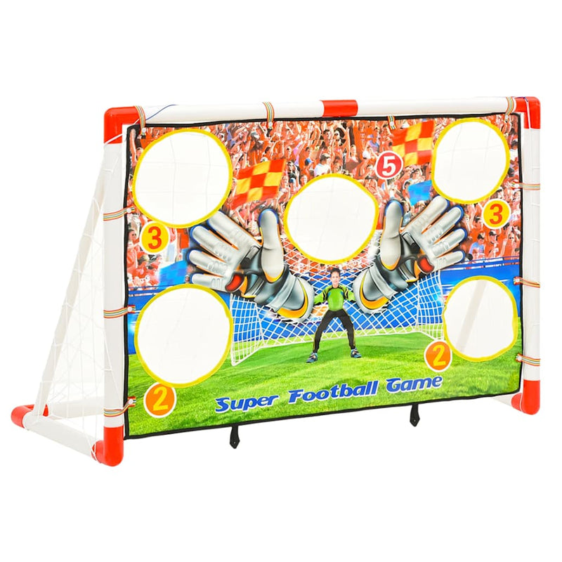 Load image into Gallery viewer, Vidaxl voetbaldoelenset met doelmuur 120x51x77,5 cm
