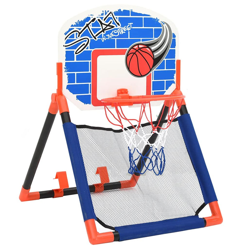 Load image into Gallery viewer, Vidaxl kinderbasketbalset multifunctioneel grond en muur
