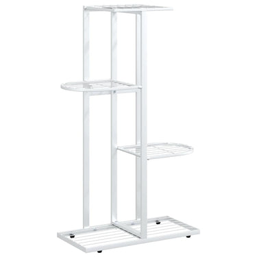 Vidaxl bloemenstandaard met 4 lagen 43x22x76 cm metaal wit