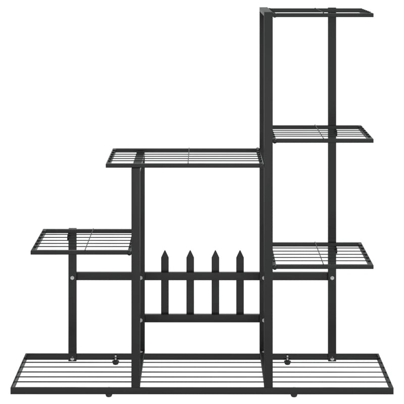 Load image into Gallery viewer, Vidaxl bloemenstandaard 94,5x25x88 cm metaal zwart
