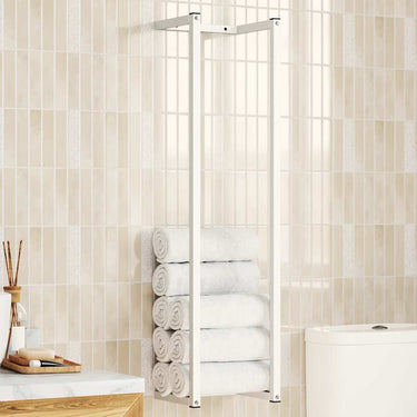 Vidaxl handdoekenrek 25x20x95 cm staal wit