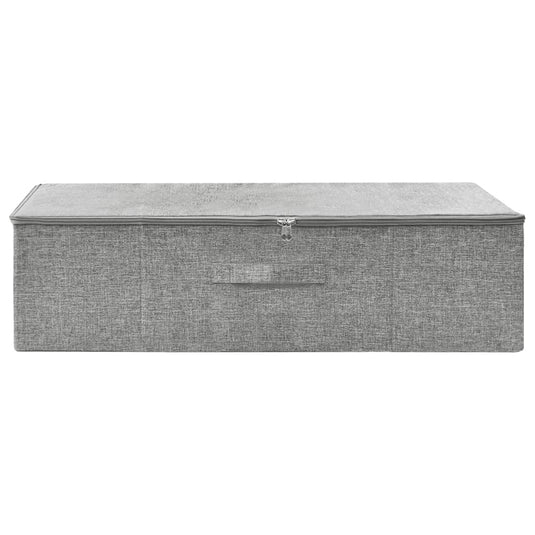 Vidaxl opbergbox 70x40x18 cm stof grijs