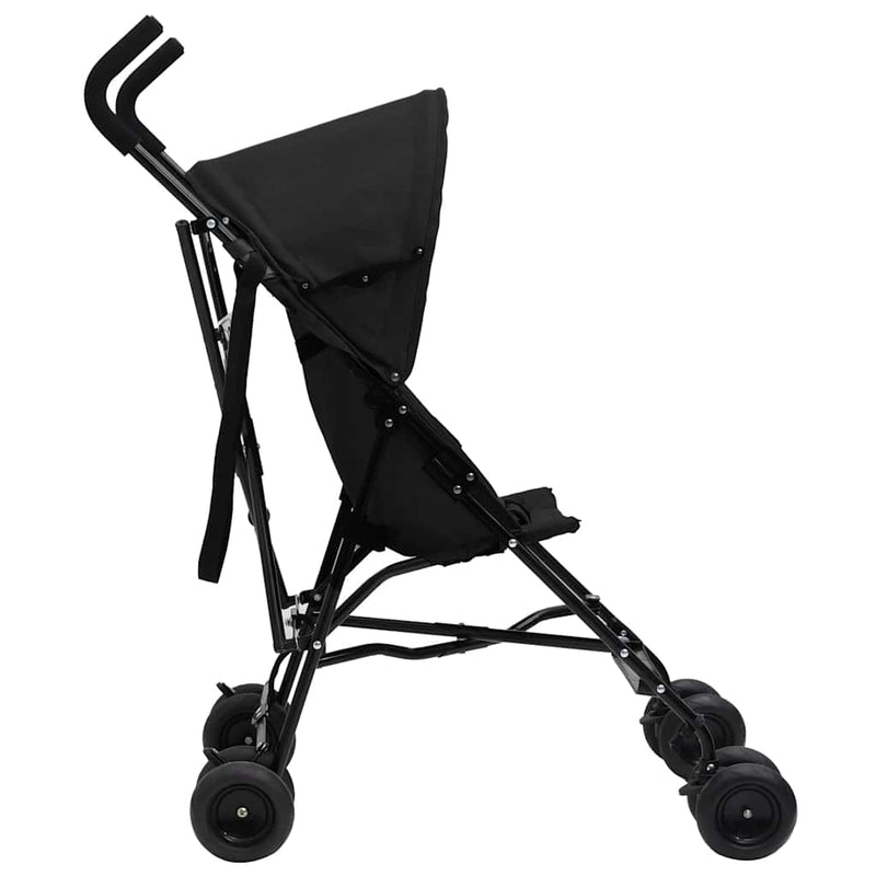 Load image into Gallery viewer, Vidaxl kinderbuggy staal antracietkleurig en zwart
