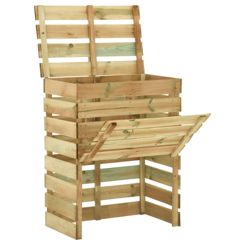 Load image into Gallery viewer, VidaXL Tuincompostbakken 2 st 80x50x100 cm geïmpregneerd grenenhout
