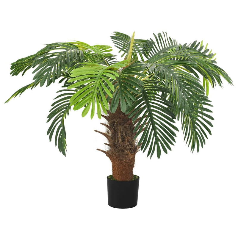 Load image into Gallery viewer, Vidaxl kunstplant met pot cycaspalm 90 cm groen
