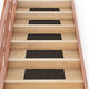 Vidaxl trapmatten zelfklevend 15 stuks 60x25 cm donkerbruin rechthoekig