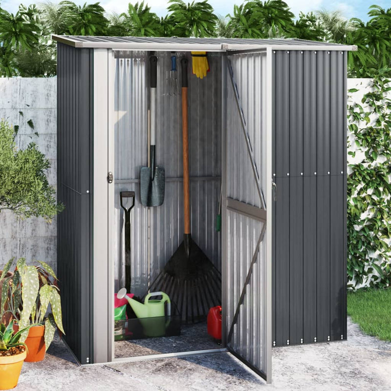 Load image into Gallery viewer, VidaXL Tuinschuur 180,5x97x209,5 cm gegalvaniseerd staal antraciet
