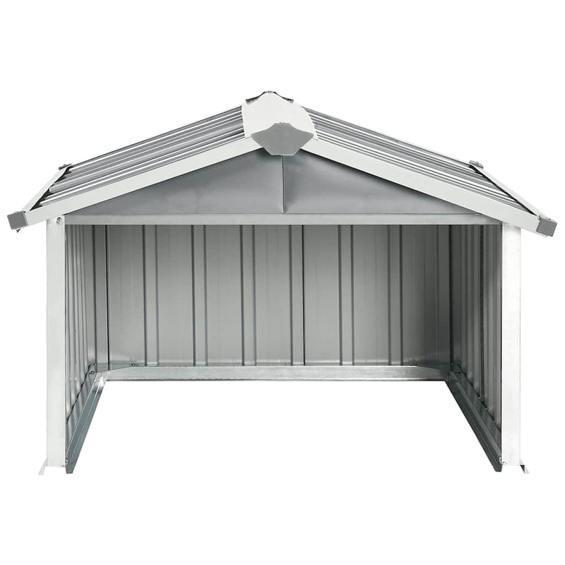 Load image into Gallery viewer, Vidaxl overkapping voor robotmaaier 92x97x63 cm staal grijs
