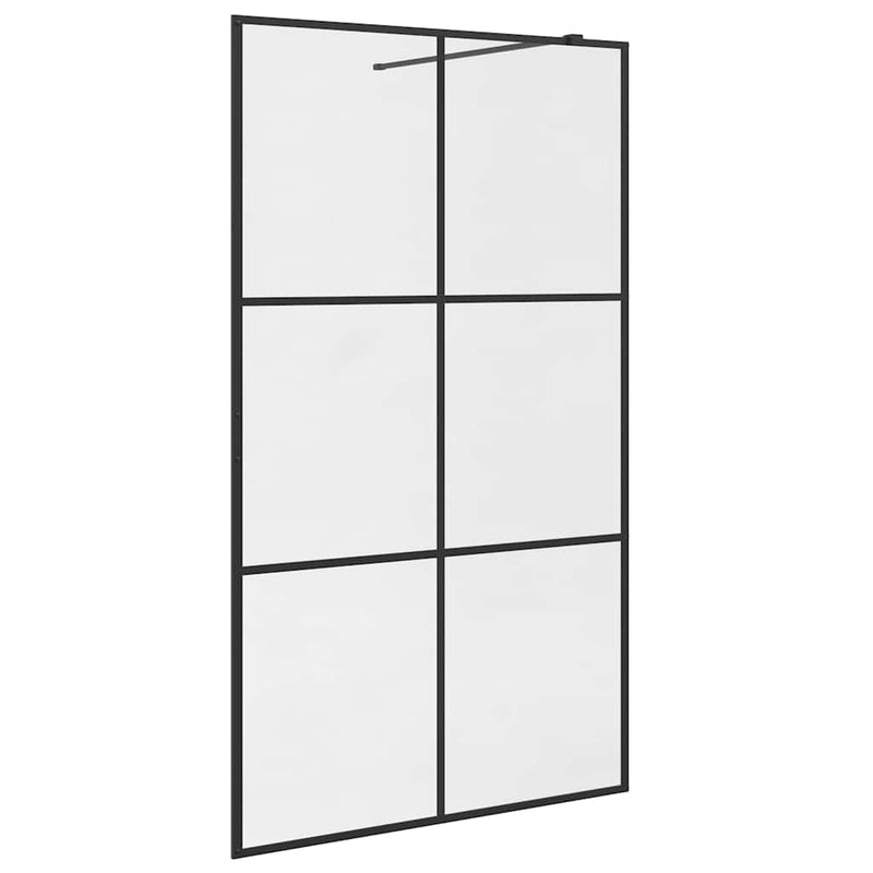Load image into Gallery viewer, Vidaxl inloopdouchewand 115x195 cm esg-glas transparant en zwart
