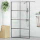 Vidaxl inloopdouchewand 115x195 cm esg-glas transparant en zwart