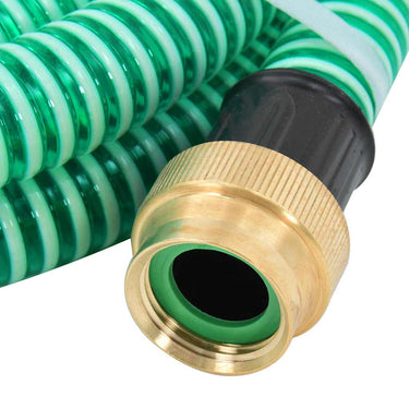 Vidaxl zuigslang met messing koppelingen 1,1'' 3 m pvc groen