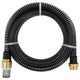 Vidaxl zuigslang met messing koppelingen 1,1'' 25 m pvc zwart