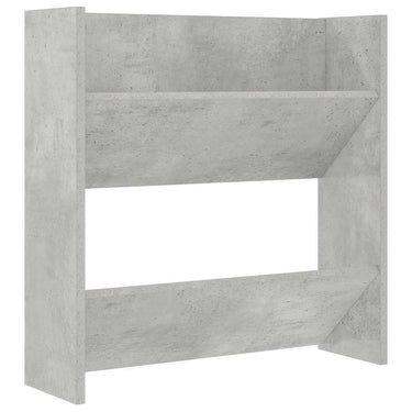 Vidaxl wandschoenenkast 60x18x60 cm spaanplaat betongrijs